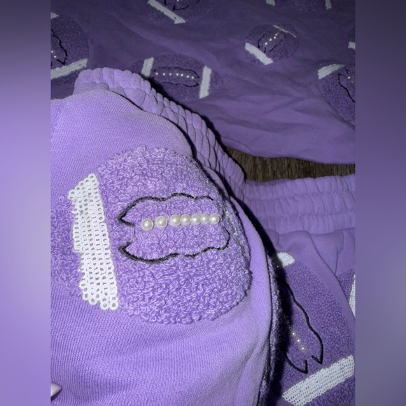 Queen of Sparkles Fuzzy Football Set M top and XS short - Picture 6 of 6